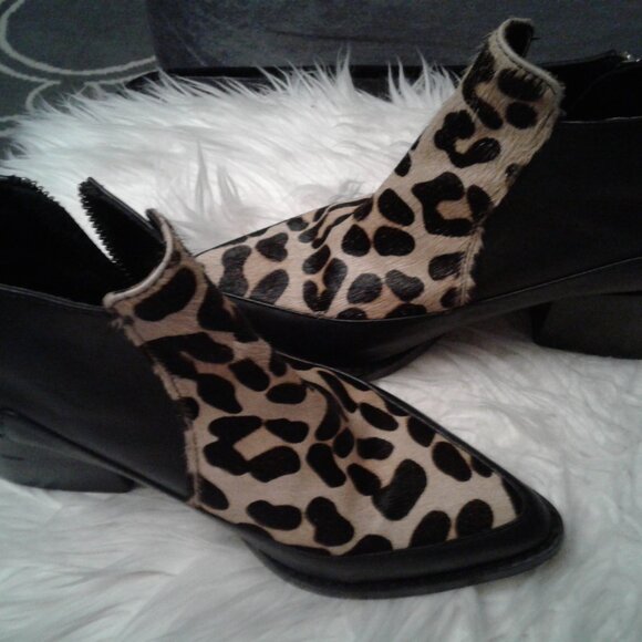 Beautiful leather boots size 7.5 new designer lab - Picture 1 of 4